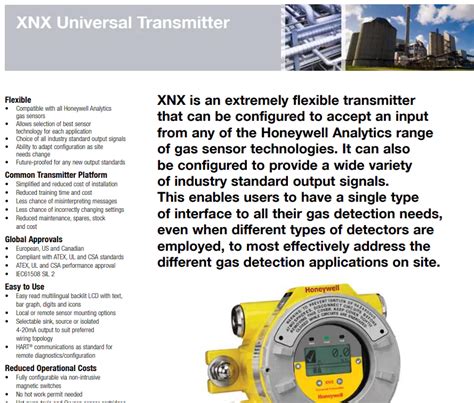 xnx honeywell chlorine gas|XNX™ Universal Transmitter Engineering Specifications